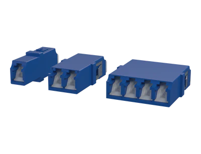 Rufe LC Fiber Optic Adapters, Simplex, Duplex da Quadplex, Blue