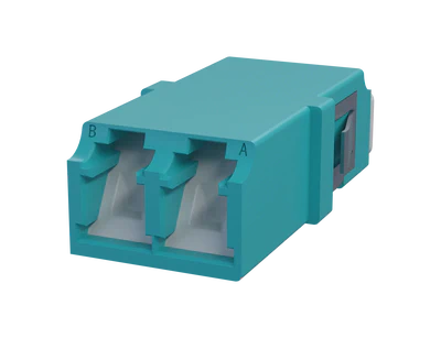 Rufe LC Duplex Fiber Optic Adapter, Aqua - Duban Gaba