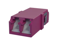 Rufe LC Duplex Fiber Optic Adapter, Erika Violet - Duban Gaba