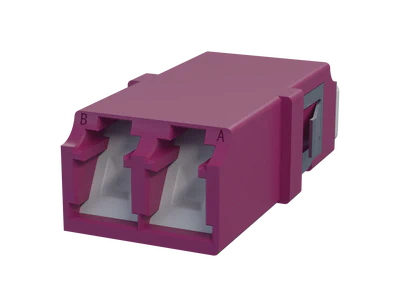 Rufe LC Duplex Fiber Optic Adapter, Erika Violet - Duban Gaba
