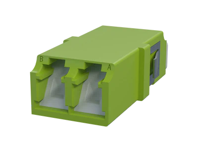 Rufe LC Duplex Fiber Optic Adapter, Lemun tsami - Duban Gaba