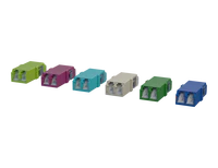 Rufe LC Duplex Fiber Optic Adapters, Launuka Daban-daban