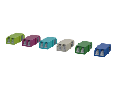 Rufe LC Duplex Fiber Optic Adapters, Launuka Daban-daban