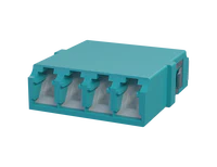 Rufe LC Quadplex Fiber Optic Adapter, Aqua - Duban Gaba