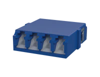 Rufe LC Quadplex Fiber Optic Adapter, Blue - Duban Gaba