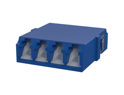 Rufe LC Quadplex Fiber Optic Adapter, Blue - Duban Gaba