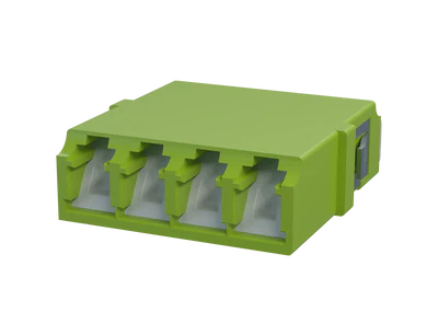 Rufe LC Quadplex Fiber Optic Adapter, Lemun tsami - Duban Gaba