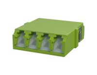 Rufe LC Quadplex Fiber Optic Adapter, Lemun tsami - Duban Gaba