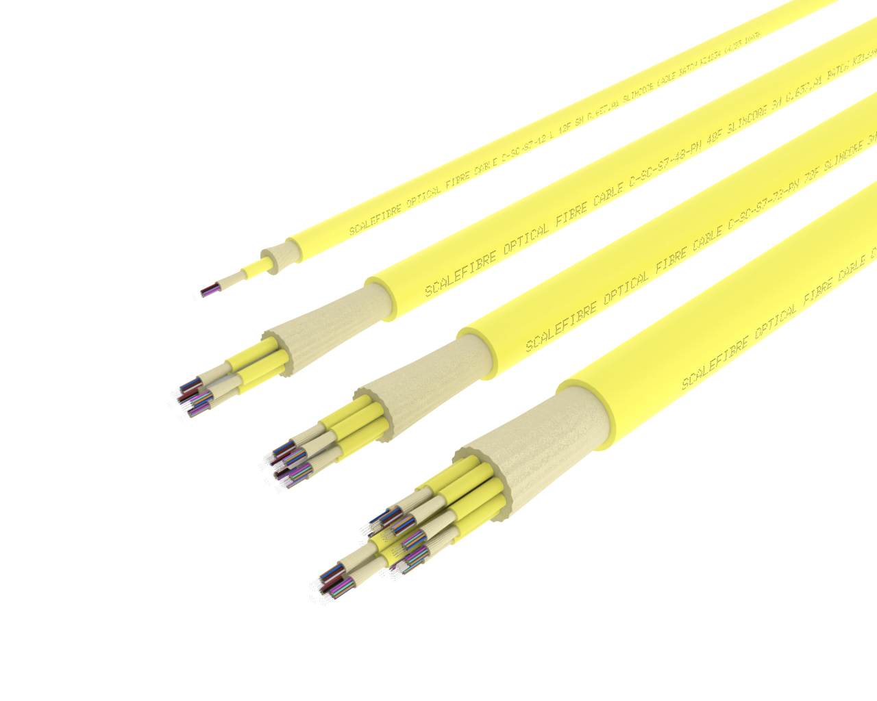 Cabos de fibra para ambientes internos SlimCORE™