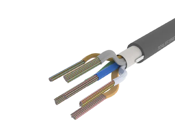 Câble à fibres optiques SmartRIBBON™ OFNR/CPR à double certification