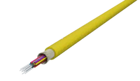 TightBEND™ 12 Vesel Binne-/Buite Styfgelaagde Kabel, Enkelmodus, Geel