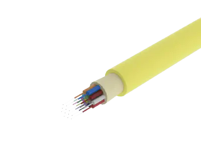 TightBEND™ 12 Fibre Indoor/Outdoor Tight Buffered Cable, Single Mode, Yellow