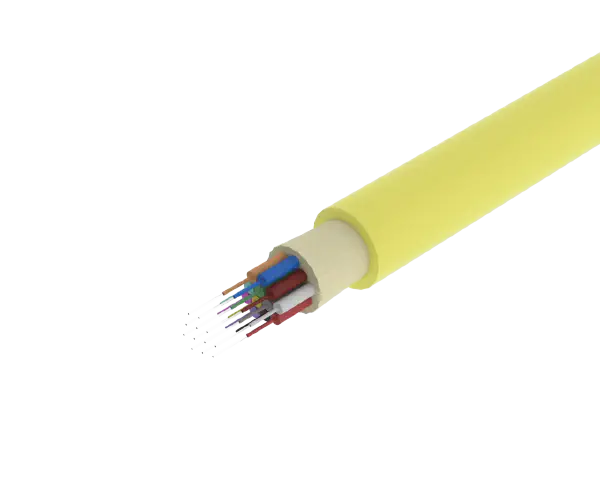 TightBEND™ 12 Fibre Indoor/Outdoor Tight Buffered Cable, Single Mode, Yellow