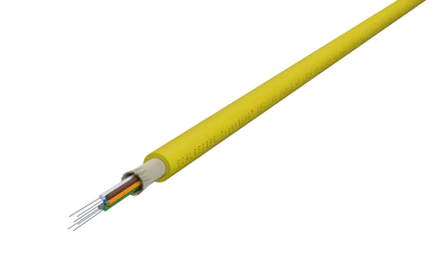 TightBEND™ 6 Vesel Binne-/Buite Styfgelaagde Kabel, Enkelmodus, Geel