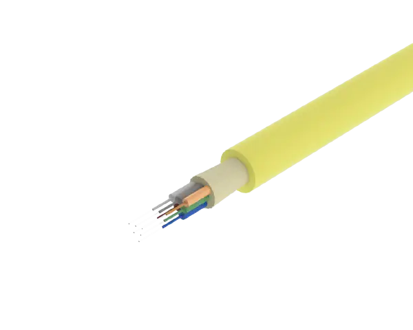 TightBEND™ 12 Fibre Indoor/Outdoor Tight Buffered Cable, Single Mode, Yellow