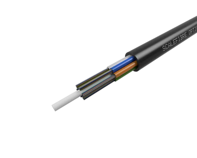 Cabo de fibra óptica compacto de tubo solto com revestimento de polietileno
