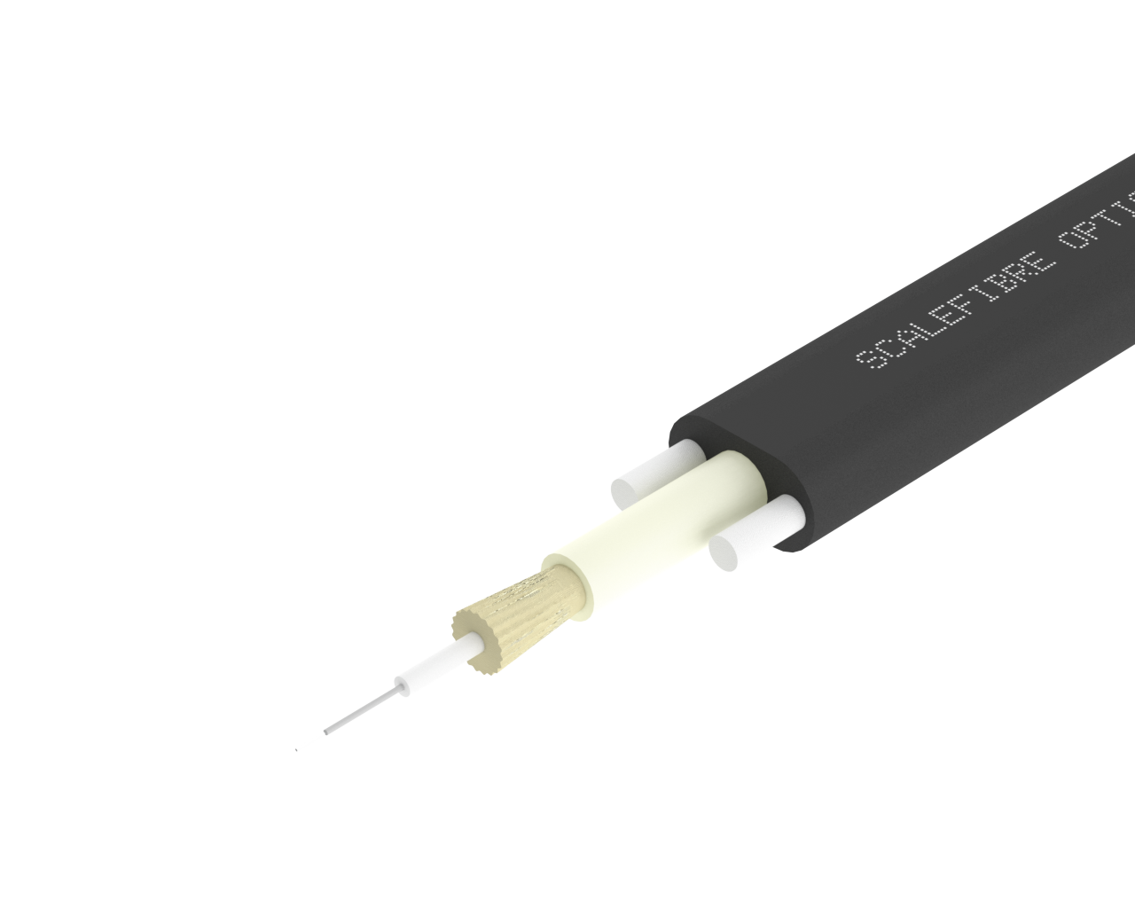Câble EasyDROP™ 1F – Cordon de 2 mm, 900 µm, gaine noire