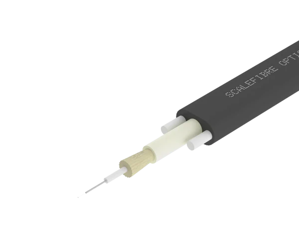 EasyDROP™ 1F-kabel – 2 mm-koord, 900um, swart omhulsel