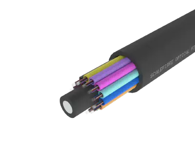 Kebul na Fiber na Waje Mai Ƙarfin Gaske Mai Tube – Jaket na PE, Fiber 144