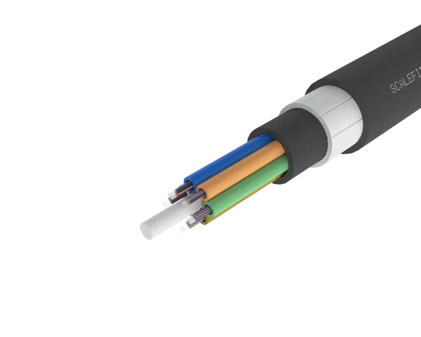 


Cabo de fibra externa de tubo solto blindado de alta resistência –

PE/PA/PE, 72, 96 e 144 fibras