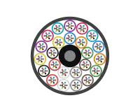 JetPATH™ 288F Air-Blown Mini Loose Tube Optical Fibre Cable, Cross Section
