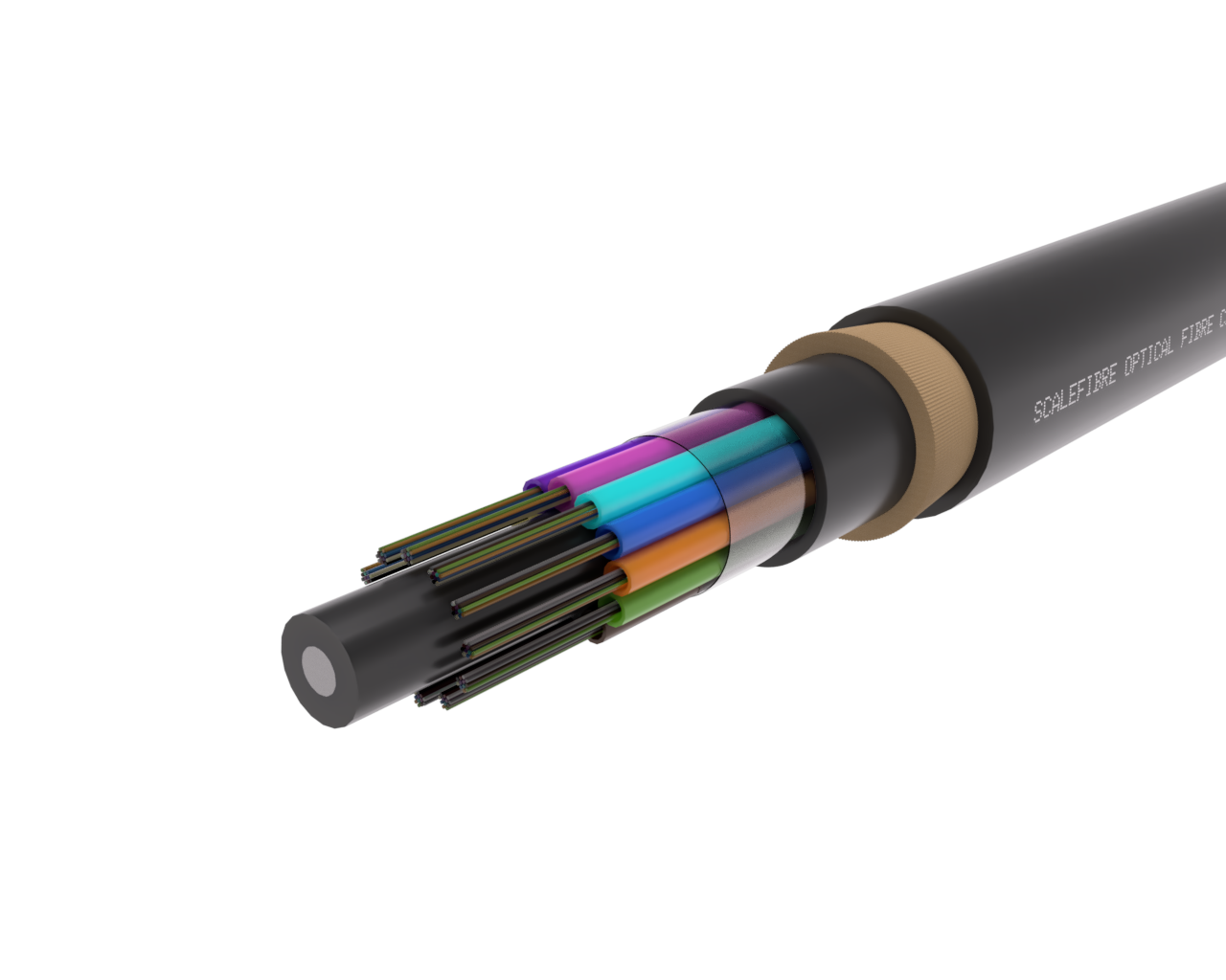 72F SkySPAN Langspan ADSS Optiese Veselkabel