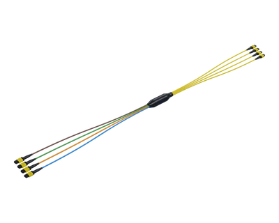FlexSHUFFLE™ 4x4 MPO-8-skommelsamestelling, Enkelmodus (G.657.A1), 32 Vesel