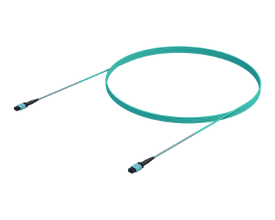 Jonction MPO Multimode (12F) OM4 à 12 fibres, Aqua