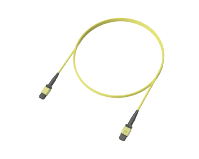 12 Fibre Single Mode MPO(12F) Trunk, Yellow