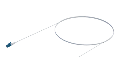 Pigtail de fibra óptica monomodo com buffer de 900 µm, LC/UPC