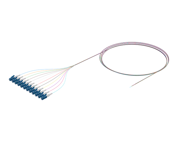 Flexible Ribbon Optical Pigtail, Fiber 12, SC/UPC