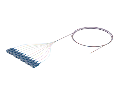 Buigsame Lint Optiese Pigtail, 12 Vesel, SC/UPC
