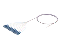 Buigsame Lint Optiese Pigtail, 12 Vesel, SC/UPC