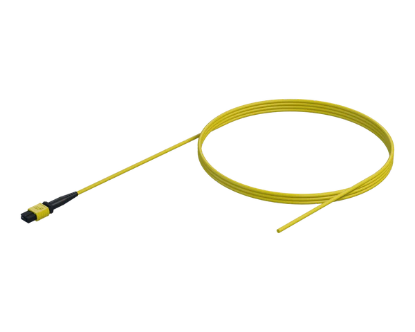 MPO na kaalvesel-pigtail, 12 vesel, 3 mm-mantel