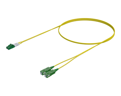 Enkelmodus Dupleks Patchkabel - LC/APC na SC/APC