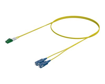 Enkelmodus Dupleks Patchkabel - LC/APC na SC/UPC