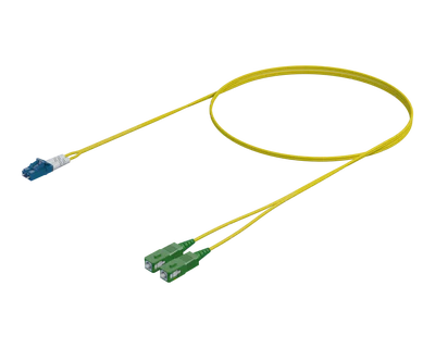 Enkelmodus Dupleks Patchkabel - LC/UPC na SC/APC