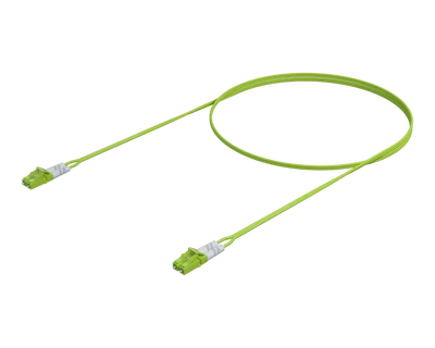 OM5 Dupleks Patchkabel - LC/UPC na LC/UPC, Lemmetjiegroen