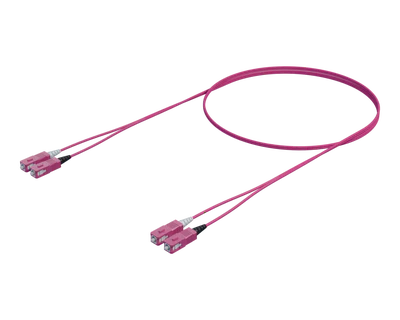 OM4 Dupleks Patchkabel - SC-SC, Erika Violet