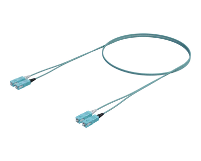 OM4 Dupleks Patchkabel - SC-SC, Aqua