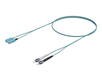 OM4 Dupleks Patchkabel - SC-ST, Aqua