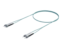 OM4 Dupleks Patchkabel - ST-ST, Aqua