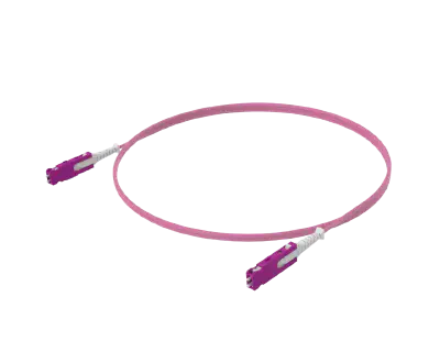 OM4 Single Cord Duplex Patch Cord - SN®/UPC zuwa SN®/UPC, Erika Violet