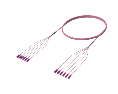 SC/UPC-SC/UPC Mkutano wa Kebo ya Nyuzi Uliokatishwa Awali, OM4, Erika Violet