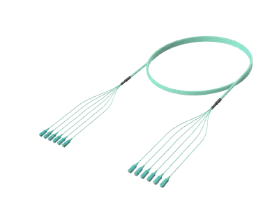 SC/UPC-SC/UPC Mkutano wa Kebo ya Nyuzi Iliyosimamishwa Awali, OM4, Aqua