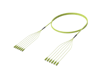 SC/UPC-SC/UPC Mkutano wa Kebo ya Nyuzi Iliyosimamishwa Awali, OM5, Lime Green