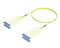 SC/UPC-SC/UPC Ukusanyaji wa Kebo ya Nyuzi Iliyosimamishwa Awali, Njia Moja G.657.A1, Fiber 12